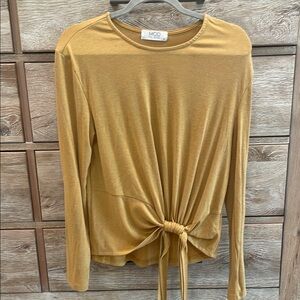Women's Mustard Long Sleeve Top